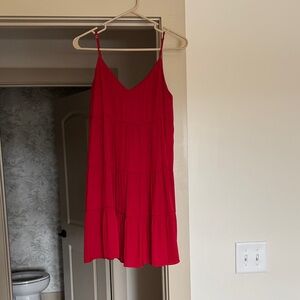 Naked Zebra Vibrant Red Mini Dress